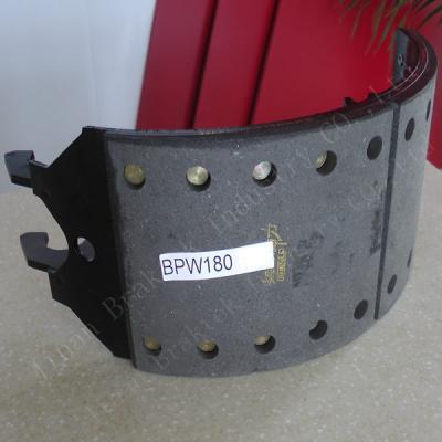 China Semi-metal Truck Part Auto Brake Shoe Assembly BPW 180 Brake Pedal Parts for sale