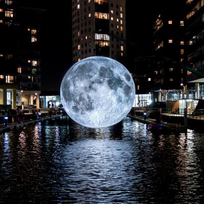 China Advertising/Promotion/Party/Event Advertising LED Giant Moon Balloon/Outdoor Outdoor Ground Or Indoor Hanging Lighting Balloons for sale