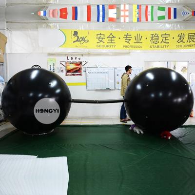 China The advertising of gymnastic apparatus hot sale event exhibition promotion inflatable dumbbell advertising giant inflatable ball for sale