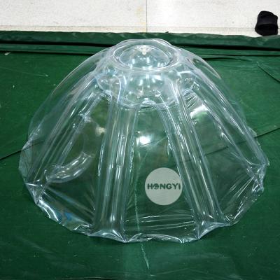 China Customized Portable Outdoor Promotion Party PVC Transparent Inflatable Umbrella for sale