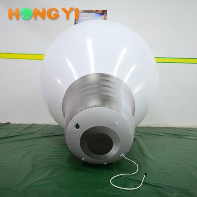 China Hot Sale Exhibition Giant Inflatable Bulb Balloon Inflatable PVC Led Light Bulb Model For Advertising for sale