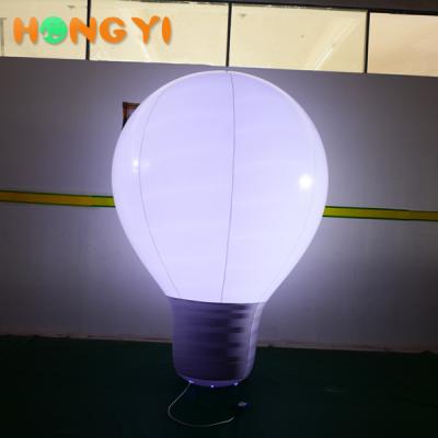 China Event Giant Led Lighting Inflatable PVC Helium Bulb Balloon For Advertising for sale