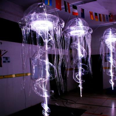 China Advertising/Promotion/Party/Event Artificial Jellyfish Aquarium LED Ceiling Hanging Inflatable Jellyfish Decorations for sale