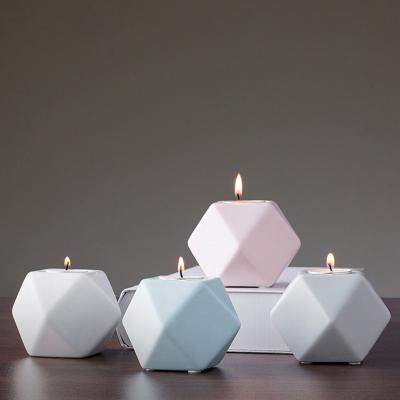 China Nordic Home Decoration Candle Holder Ceramic Candlestick For Room Decoration Wedding Romantic for sale