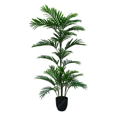 China Durable Dongguan Experienced Factory Wedding Plastic Decorative Green Artificial Palm Tree for sale