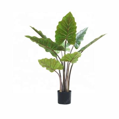 China 80cm Durable Wholesale Home Hotel Ornament Artificial Plant Simulation Taro Tree for sale