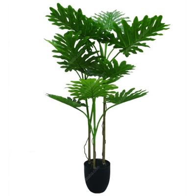 China Durable Real Touch Green Plant Monstera Philodendron Plant Tree Artificial Bonsai for sale