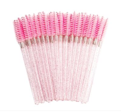 China Eyelash Mascara Wand Brush Dispense Cosmetics Eyelash Extensions Makeup Brush Disposable Eye Lash Brush for sale