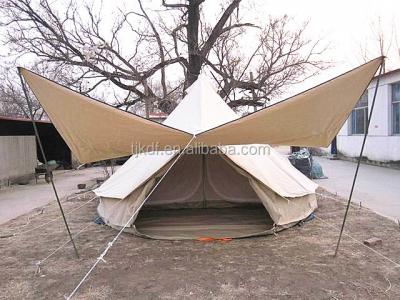 China UK Steel Special Bell Tent Factory High Quality 5m Canvas Bell Tent for sale