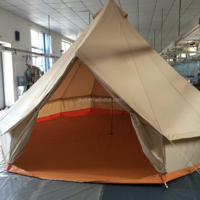 China Lightweight Steel 5M UK Bell Tent Canvas 200gsm Bell Tent for sale