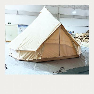 China Extended type 2022 new Glamping Oxford bell tent sibley 4m/5m/6m/7m bell tent manufacture for sale