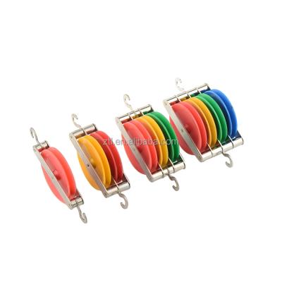 China > laboratory supplies; > laboratory equipment; Pulleys Pulleys Equipment Educational Lab Supplies Colorful Double Pulley for sale