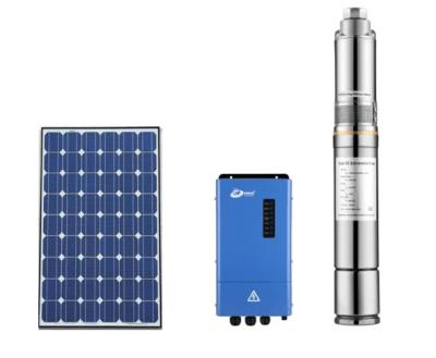 China Commercial Agricultural Dc Irrigation 36v 200w Screw Pump Solar Brushless Screw Submersible Solar Pump for sale