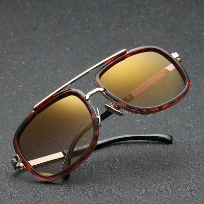 China 2022 fashion sunglasses new metal hot sale luxury square view shading men sunglasses kabir singh sunglasses for man for sale