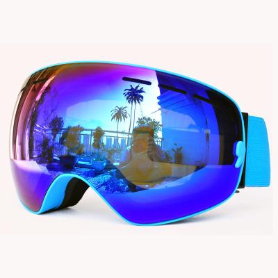 China Hot Sale Fashionable Retro Ski Sunglasses Men Sun Sportglasses Custom Fog Glass UV400 Logo Air Vent Foam Double Anti Snowboarding Ski Glasses for sale