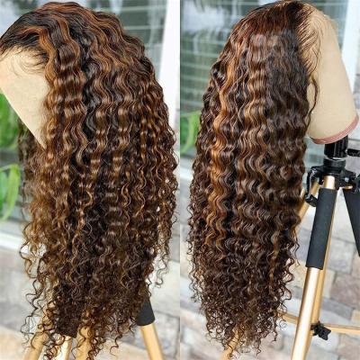 China Body Wave loose deep wave lace front wig pre-plucked human hair wig for women  Brazilian Transparent Glueless Human Hair for sale