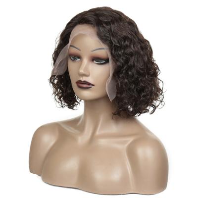 China Kinky Curl Cheap Kinky Curly Short Bob Wigs Raw Indian Human Hair T lace pixie curly wig Lace Frontal Wigs Side Part  Human Hair for sale