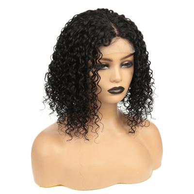 China Kinky Curl transparent Lace Front Wigs for women Brazilian Curly human hair Short Black Afro Kinky Curly Human Hair Wigs for sale