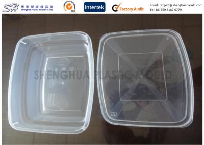 China PP Clear Plastic Storage Tubs , Refrigerator Square Plastic Food Containers for sale