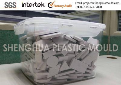 China Small Prototype Injection Molding Clear PC Tub With Snap On Polypropylene Lid for sale