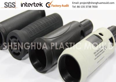 China Plastic Injection Overmolding Rigid Plastic Handle with Rubber Hand Grip OEM Manufactured for sale