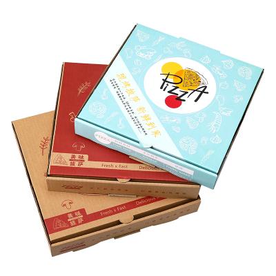 China Recyclable Thermal Biodegradable Slice Cardboard Box Custom Delivery Pizza Boxwith Logo Wholesale Pizza Packaging Boxes for sale