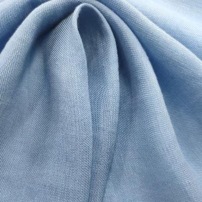 China Cheap Shirt Skirt Bedding Curtain Cushion Bag Coat Sofa 64%Hemp 36%TEL Fabric Soft Silky For Garment And Home Textile Hemp Clothing Fabric for sale