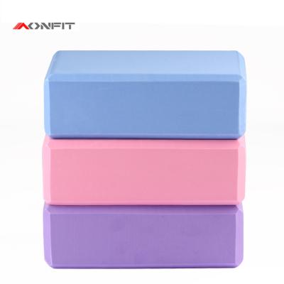 China Yoga Exercise Aonfit Customized Logo High Density EVA Foam Yoga Block for sale