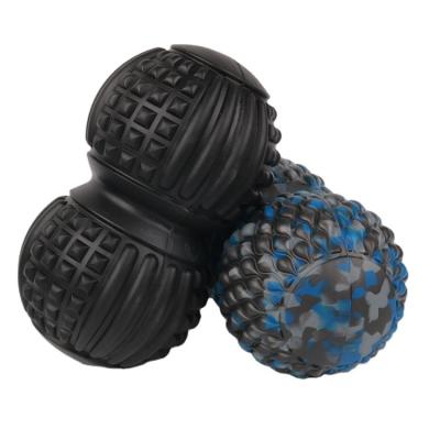 China Best Selling EVA Colorful Double Massage Ball Roller Comfortable Portable Eco-friendly Durable From Aonfit for sale