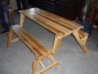 China China LFurniture Wooden Bench that can be Transformed to Table and Bench Set-17 for sale