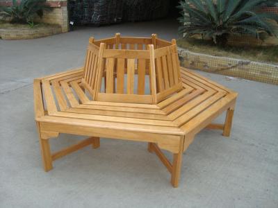 China China LFurniture Circular Quinquangular Wooden Bench-19 for sale