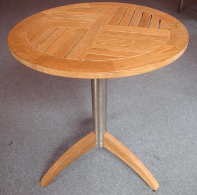 China China LFurniture Round Wood Table with Metal Foot-5 for sale