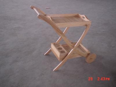 China China LFurniture Wood Food Cart with Wheels-18 for sale