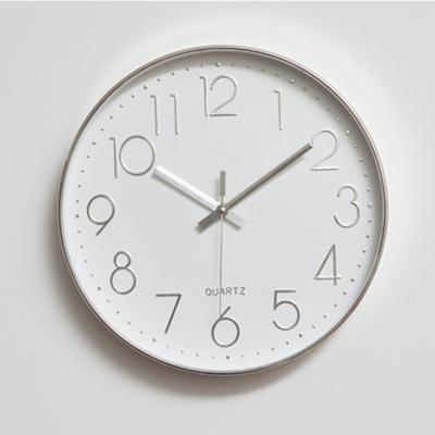 China Antique Style Fashion Contracted 12 Inch Decor Home Style Design Digital Monotone Wall Clock for sale