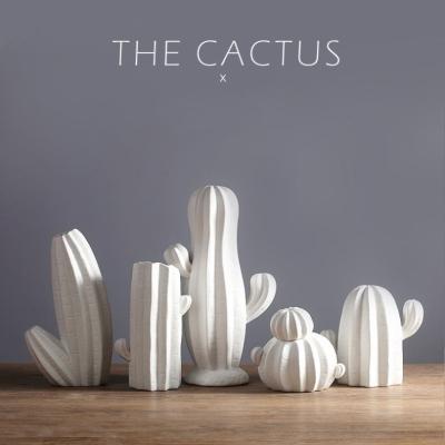 China Decor Homewares Cactus New Style Ceramic Vase Modern Wonderful Modern Porcelain Table for sale