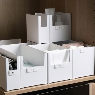 China Plastic Finish Desktop Storage Box Stored Cosmetics Box Can Be Layering Buffet Storage Boxes for sale