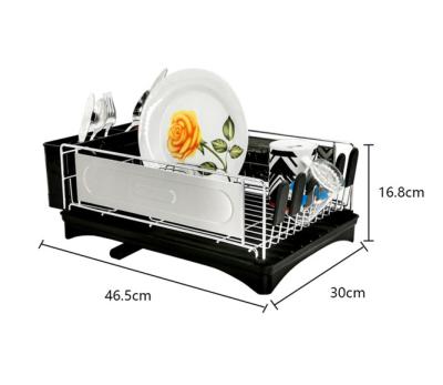 China Kitchen New Arrival Dish Rack Single Layer Kitchen Draining Largedish Drying Rack for sale