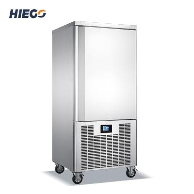 China Restaurant 10 Trays Mini Blast Chiller Stainless Steel Freezer Freezer Cabinet For Sale for sale