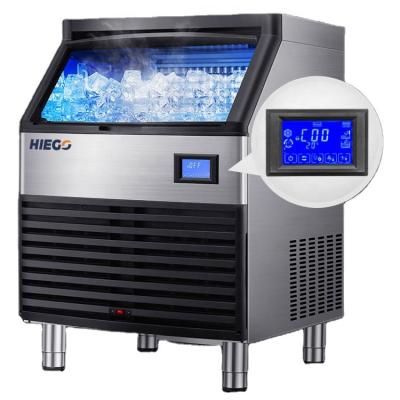 China For Restaurant or Grocery Store Stainless Commercial Block Steel+ABS Ice Maker For Food&Beverage Store Ice Maker Use Making 100 Kg Ice Per Day for sale