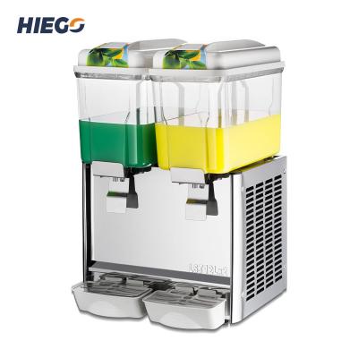 China Stainless Steel + PC 24L Double Tanks Cold Dispenser Mini Juice Mixed Drink Electric Beverage Machines for sale