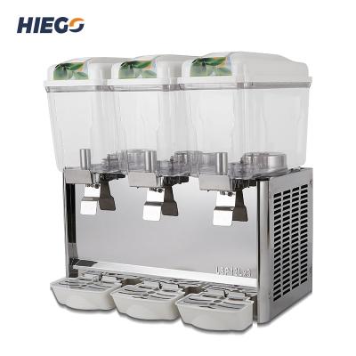 China Cold Dispenser Mini Juice Mixed Drink Machines Electric Triple-Tank Stainless Steel + PC 36L Beverage Machines for sale