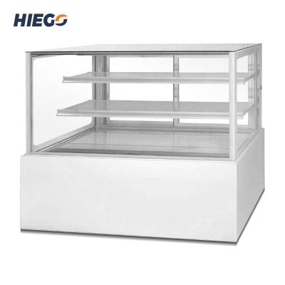 China High Temperature Curved Commercial Display Cake Refrigerator Showcase Bakery Cabinets For Supermarket for sale