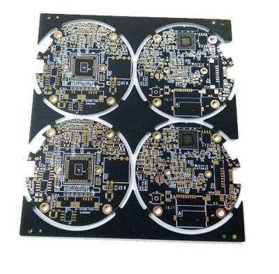 China Rigid Printed Circuit Board &4 Layers&Multilayer PBC&ENIG Surface Treatment&Black Solder Mask for sale