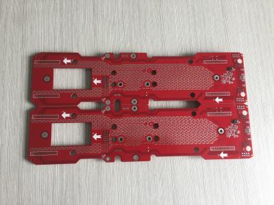 China Rote Soldermask HASL PWB-Versammlung UL-94V0 FR4 zu verkaufen