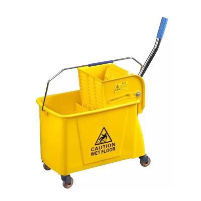 China Sustainable Four colours Single Mop Wringer Bucket 20L 24L for sale