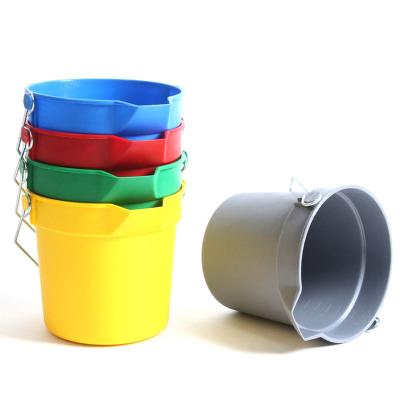 China Stocked Heavy Duty Plastic Pail Cleaning Bucket 10QT 14QT pail for sale