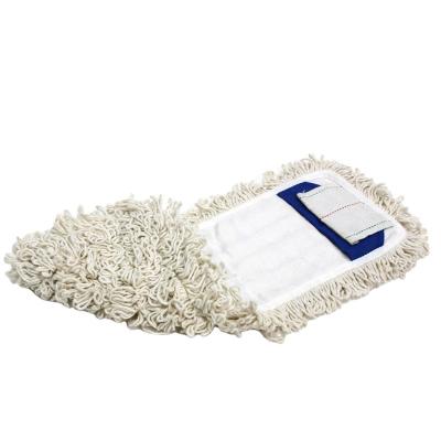 China Sustainable Flat Washable Cotton Dust Mop Refill Flat Mop Head for sale