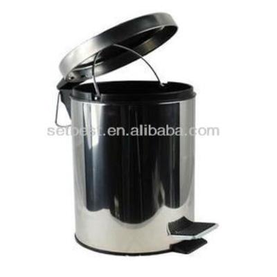 China Sustainable Stainless Steel Pedal Dustbin Wastebin for sale