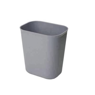 China Sustainable Plastic Rectangle Garbage Bin Hotel Dustbin Wastebin for sale