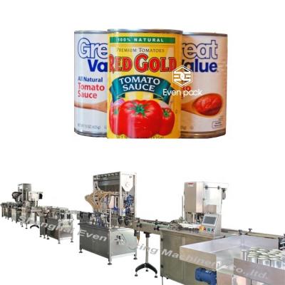 China Fully Automatic Food To Tomato Sauce Canning Filling Canning Machine In High Quality for sale